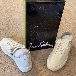Sam Edelman White Poppy Sneaker